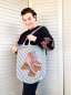 Preview: Cherry Picking Bag, Stoffpanel Canvas Dackel und Rollschuhe
